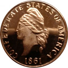 Replica - 1 Cent Confederate States of America