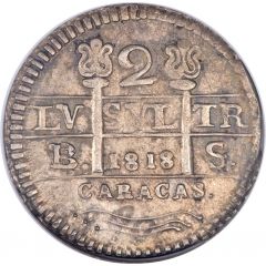 2 Reales Gran Colombia - Republican coinage