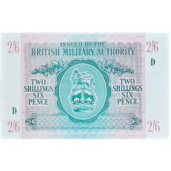 2 Shillings 6 Pence - British Military Authority