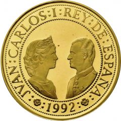 80 000 Pesetas - Juan Carlos I Hammer minting