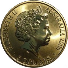5 Dollars - Elizabeth II 4th Portrait - XVIII Commonwealth Games - Melbourne 2006