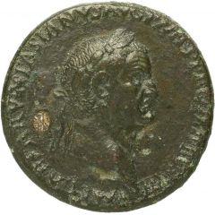 Sestertius - Vespasian PAX AVGVSTI S C, Pax