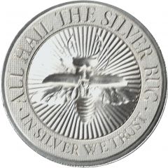 2 oz Silver Silver Bug - Stag Beetle
