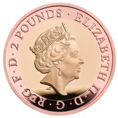 2 Pounds - Elizabeth II Wedgwood, Gold Proof