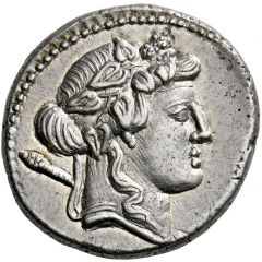 Denarius Cassia: Lucius Cassius Longinus, L•CASSI•Q•F