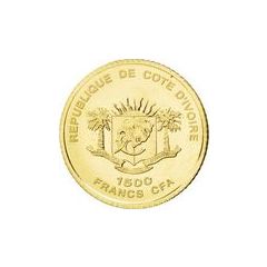 1500 Francs CFA Kennedy`s Inauguration