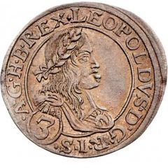 3 Kreuzers - Leopold I Vienna