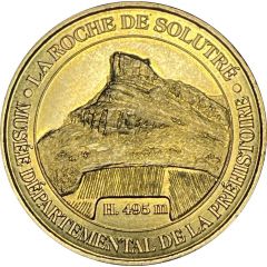 Jeton touristique - Monnaie de Paris - La roche de Solutré