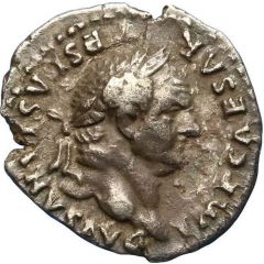 Quinarius - Vespasian VICTORIA AVGVST, Victory