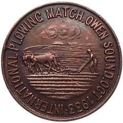 Medal - International Plowing Match Owen Sound, Ontario