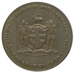 Medallion - Newfoundland and Labrador 25th Anniversary of Confederation