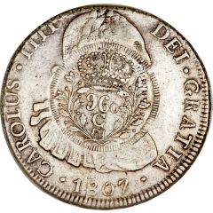 960 Réis - João Prince Regent Countermarked 8 Reales, Cuiaba