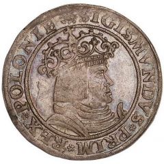 Trojak koronny - Sigismund I the Old Kraków mint
