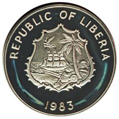 2 Dollars FAO World Fisheries Conference, Silver Piedfort