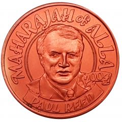 Mardi Gras Token - Alla Maharajah of Alla - Paul Reed, New Orleans, Louisiana