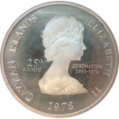 1 Dollar - Elizabeth II 25th Anniversary of Coronation
