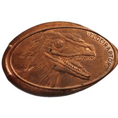 Elongated Coin - Velociraptor