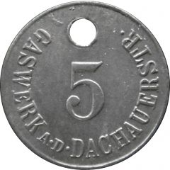 5 Pfennig - München Gaswerk A.D.Dachauerstr.