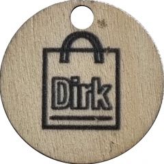 Shopping Cart Token - Dirk Wooden