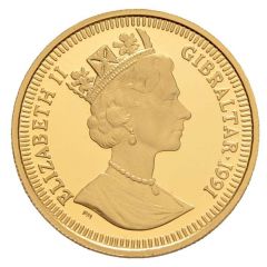 1/5 Crown - Elizabeth II Chariot Racing, Gold Proof