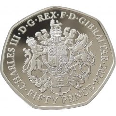 50 Pence - Charles III Elvis Presley, Silver