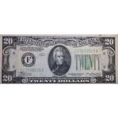 20 Dollars Federal Reserve Note, small portrait