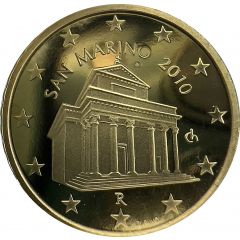 10 Euro Cents 1st type, 2nd map