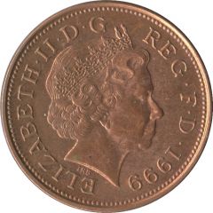 2 Pence - Elizabeth II 4th portrait, non-magnetic
