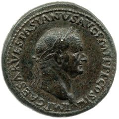 Sestertius - Vespasian PAX AVGVSTI S C, Pax