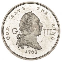 Medalet - George III Recovery, white metal