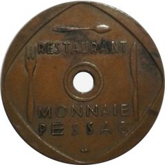 Jeton de restaurant Monnaie Pessac