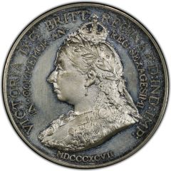 Medal - Victoria Diamond Jubilee; King`s Norton, white metal