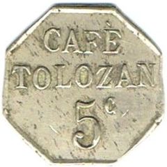 5 centimes - Café Tolozan - Lyon [69]