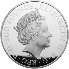 500 Pounds - Elizabeth II Year of the Dog, Silver Proof