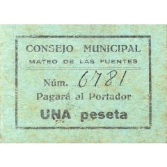 1 Peseta Mateo de las Fuentes
