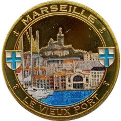 Jeton touristique - Nemery & Calmejane - Marseille - Le vieux port - Notre Dame de la Garde