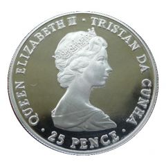 25 Pence - Elizabeth II Royal Wedding, Silver Proof Issue