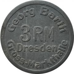 3 Reichsmark - Georg Barth Gross-Markthalle Dresden