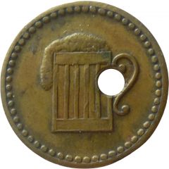 Beer token Countermarked `P`