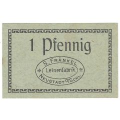 1 Pfennig Leinenfabrik S. Fränkel