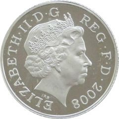 2 Pence - Elizabeth II 4th portrait, Royal Shield, Silver Piedfort