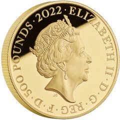 500 Pounds - Elizabeth II The Rolling Stones, Gold Proof