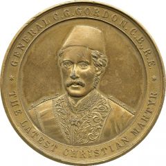Medal - General C.G. Gordon - The Latest Christian Martyr gilt