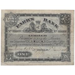 1 Pound Parr`s Bank