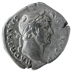 Denarius - Hadrian COS III FORT RED, Fortuna