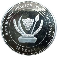 20 Francs Smilodon - gilded