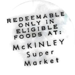 1 Cent - Food Stamp McKinley Super Market