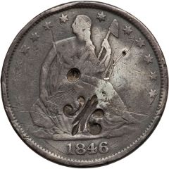 1/2 Dollar Counterstamped