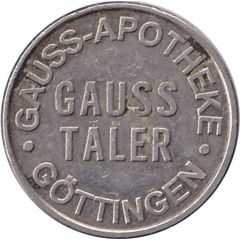 Gauss Taler - Gauss Apotheke Göttingen, non-magnetic type 1