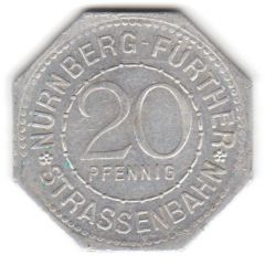 20 Pfennig - Gänse Männchen Nürnberg-Fürth